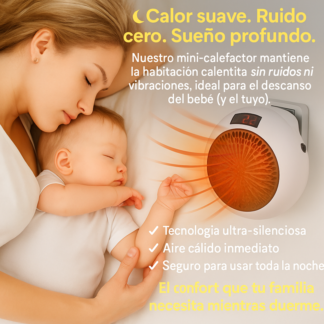 Calefactor Termocerámico Portátil | Ahorra en calefacción sin pasar frío