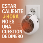 Calefactor Termocerámico Portátil | Ahorra en calefacción sin pasar frío