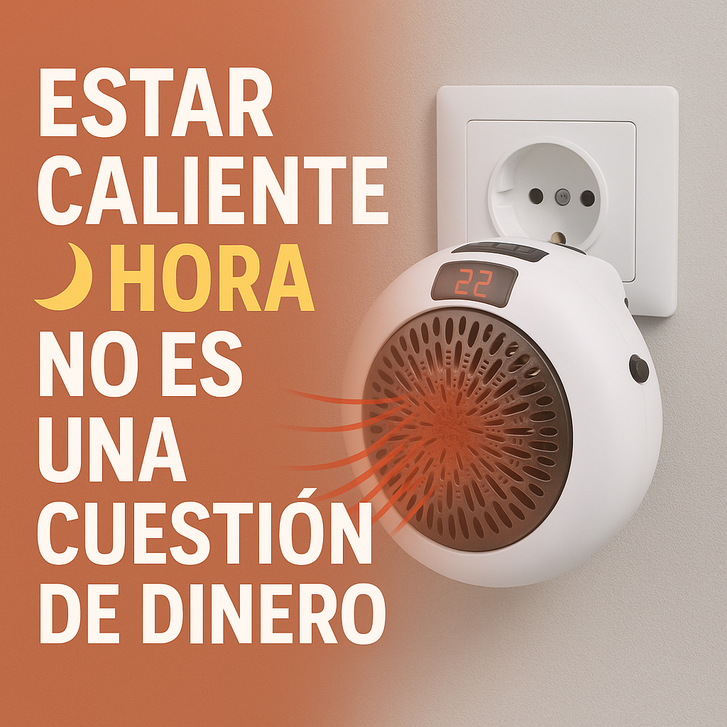 Calefactor Termocerámico Portátil | Ahorra en calefacción sin pasar frío