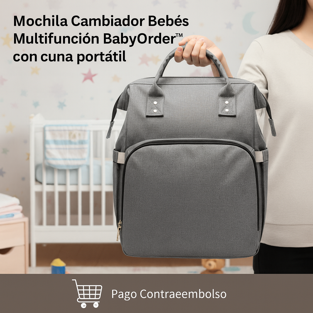 Mochila Cambiador Bebés Multifunción BabyOrder™