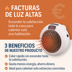 Calefactor Termocerámico Portátil | Ahorra en calefacción sin pasar frío