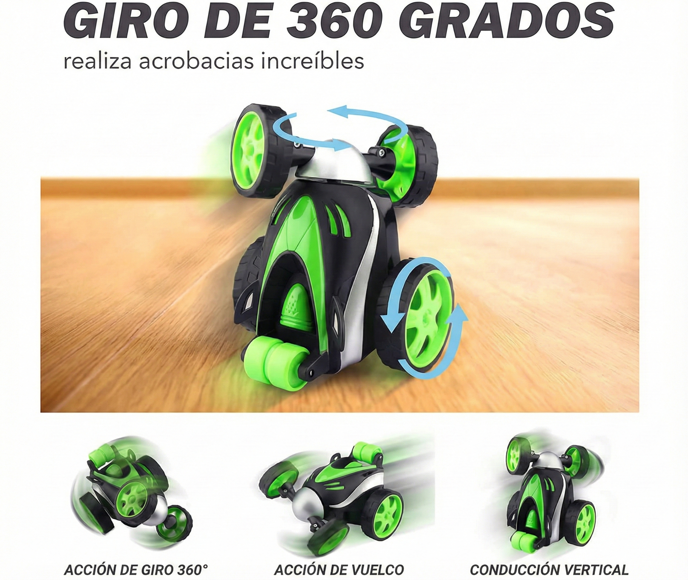 Coche Radiocontrol Antivuelco – ¡Diversión Imparable en Cada Giro!