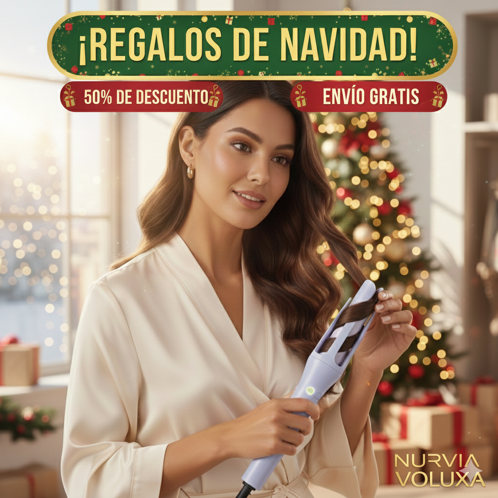 Rizador de pelo 3 en 1 Voluxa™ | Peinados de Peluquería en 5 Minutos